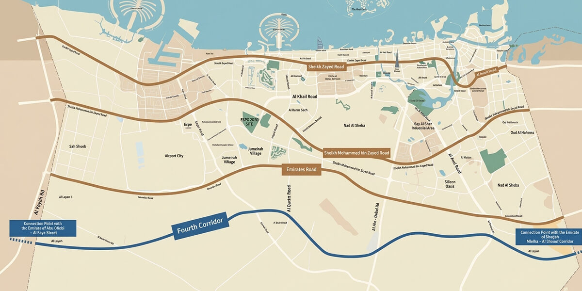 Dubai New Fourth Corridor Road Project