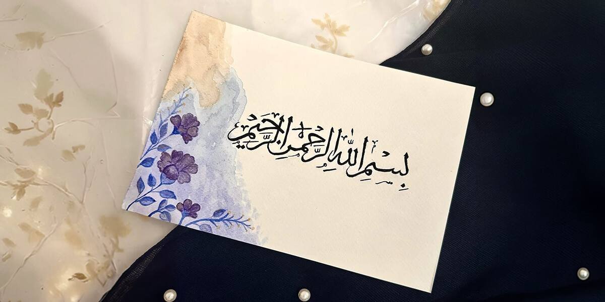Detailed view of textured canvas painting by Qalam Palette Abu Dhabi