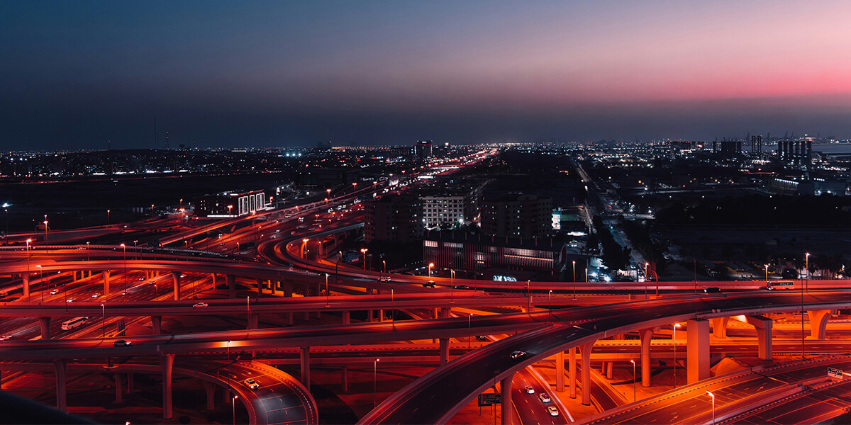 UAE modern highway infrastructure and logistics corridors
